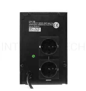 Источник бесперебойного питания Crown CMU-1000X (1000VA/600w; Off-Line; 2 х Euro с резервным питанием и фильтрацией; 12V7AH х 2; Металл)