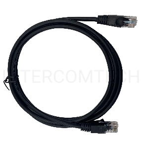 Патч-корд Buro UTP 4 пары cat5E CCA molded 1.5м черный RJ-45 (m)-RJ-45 (m)