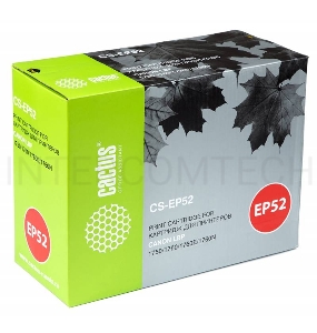 Тонер Картридж Cactus CS-EP52 черный для Canon LBP 1750/1760/1760E/1760N (10000стр.)