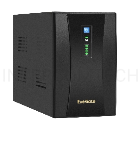 Источник бесперебойного питания  ExeGate EX292613RUS SpecialPro UNB-2200.LED.AVR.2SH.RJ.USB <2200VA/1300W,LED, AVR,2*Schuko, RJ45/11, USB, металлический корпус, Black>