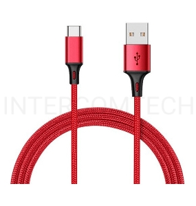 Кабель USB XIAOMI Mi Braided USB Type-C Cable SJX10ZM 100см красный