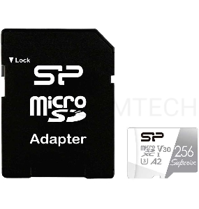 Флеш карта microSD 256GB Silicon Power Superior Pro A2 microSDXC Class 10 UHS-I U3 Colorful 100/80 Mb/s (SD адаптер)