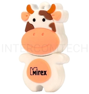Флеш Диск 16GB Mirex Cow, USB 2.0, Персиковый