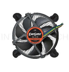 Кулер ExeGate EЕ97378, Al + Copper, S1150/1151/1155/1156, TDP 95W, Hydro bearing, 4pin, 23.5db, BOX