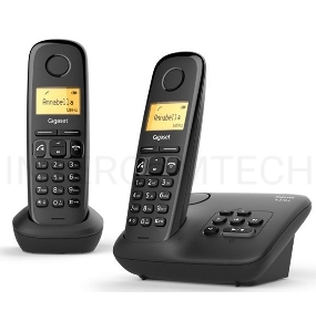 Р/Телефон Dect Gigaset A270 DUO RUS черный (труб. в компл.:2шт) АОН