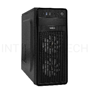 Корпус Miditower ExeGate EX290165RUS EVO-5017-NPX500 (ATX, 500NPX 12см, 1*USB+1*USB3.0, HD аудио, черный, 2 вент. 12см с RGB подсветкой)