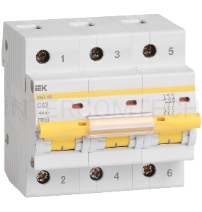 Авт.выкл. Iek MVA40-3-050-C ВА 47-100 3Р 50А 10 кА  х-ка С ИЭК
