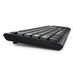 Клавиатура Гарнизон GK-120, USB, черный, поверхность- карбон