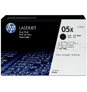 Тонер-картридж HP CE505XD черный двойная упаковка для LJ P2055 2 x 6500 стр