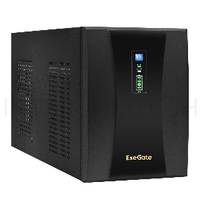 Источник бесперебойного питания ExeGate EX292614RUS SpecialPro UNB-3000.LED.AVR.3SH.2C13.RJ.USB <3000VA/1800W,LED, AVR,3*Schuko+2*C13,RJ45/11,USB, металлический корпус, Black>