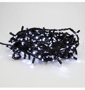 Гирлянда модульная «Дюраплей LED» 10 м, 200 LED, черный каучук, цвет свечения белый NEON-NIGHT