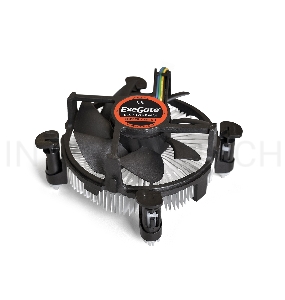 Кулер ExeGate EЕ97378-PWM, Al + Copper, S1150/1151/1155/1156, TDP 95W, Hydro bearing, 4pin, 23.5db, BOX