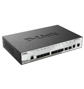 Коммутатор D-Link DGS-1210-12TS/ME Управляемый 2 уровня с 10 портами 1000Base-X SFP и 2 портами 10/100/1000Base-T