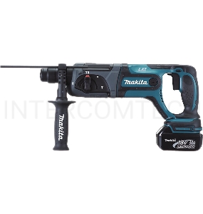 Перфоратор Makita DHR241RFE Перфоратор ак ,SDS+,{18В,2 х 3А ч Li-ion,3реж,1.9Дж,0-4000у\м,3.5кг,чем,подсв,совмест с 4 А ч Li-ion}