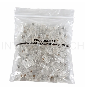 PROconnect Телефонный разъем RJ-9(4P4C)