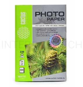 Фотобумага Cactus CS-MA6230500 матовая A6 230 г/м2 500 листов