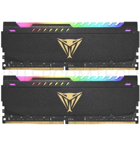 Оперативная память DDR 4 DIMM 16Gb (8Gbx2) PC25600, 3200Mhz, CL18, PATRIOT Viper Steel RGB (PVSR416G320C8K) (retail)