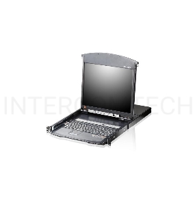 Коммутаторы консоли  ATEN 8P CAT5 HIGH DENSITY DUAL RAIL LCD 19INCH OVER IP
