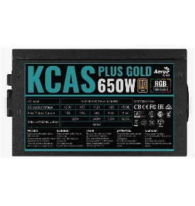 Блок питания Aerocool KCAS PLUS GOLD 650W <650W, ATX v2.4, APFC, Fan ARGB 12cm, 80+ Gold, Retail>