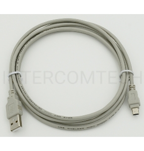 Кабель USB2.0 AM/miniBm 1.8м USB/miniUSB 1.8m, серый