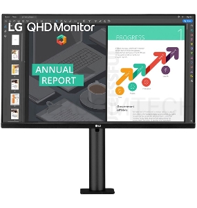 Монитор 32'' LG LCD 16:9 3840x2160(UHD 4K) VA, nonGLARE, 400cd/m2, H178°/V178°, 3000:1, 1.07B, 4ms, 2xHDMI, DP, USB-Hub, Height adj, Tilt, Speakers, 2Y, Silver