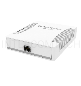 Сетевой коммутатор  MikroTik RB260GS RouterBOARD 260GS 5-port Gigabit smart switch with SFP cage, SwOS, plastic case, PSU