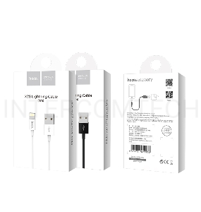 Кабель USB 2.0 hoco X23, AM/Lightning M, белый, 1м