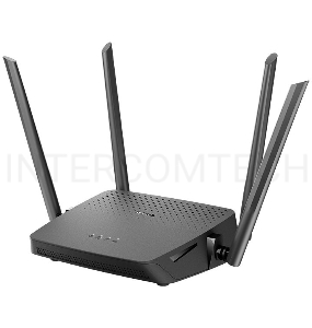 Маршрутизатор D-Link DIR-825/RU/R5 AC1200 10/100/1000BASE-T черный