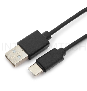Кабель USB Гарнизон GCC-USB2-AMCM-0.3M, USB2.0 AM/ USB3.1 Type-C, 0.3м, пакет