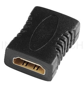 Адаптер аудио-видео Buro HDMI (f)/HDMI (f) Позолоченные контакты черный (BHP-ADP-HDMI-2.0)