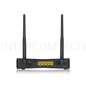 Маршрутизатор ZYXEL LTE3301 Indoor LTE Router, 802.11ac (2,4 и 5 GHz) up to 300+867 Mb/s, LTE/3G/2G, 2 SMA-F for external LTE antennas, 4xLAN GE (1xWAN GE), 1xUSB2.0