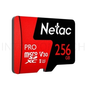 Флеш Карта MicroSD card Netac P500 Extreme Pro 256GB, retail version w/SD adapter
