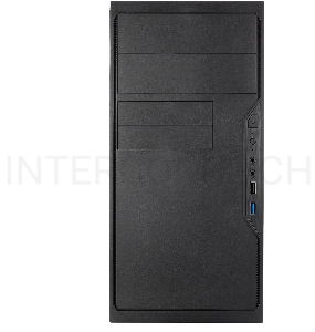 Корпус с блоком питания 450Вт. Case Foxline FL-733, mATX, 2x5.25EXT, 2x3.5EXT, 5x3.5INT, 2xUSB3.0, HDA, w/o FAN, w/450W ATX PSU, w/1.2m EU pwr cord