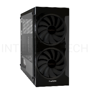 Корпус Miditower ExeGate EX290158RUS i3 MATRIX-NPX700 (ATX, 700NPX 12см, 2*USB+1*USB3.0, HD аудио, черный, 2 вент. 18см с RGB подсветкой, пылевые фильтры, передняя и боковая панели - закаленное стекло)