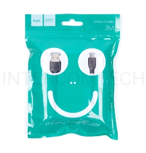 Кабель USB 2.0 hoco X13, AM/microBM, черный, 1м