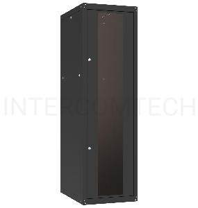Шкаф коммутационный C3 Solutions Basic.2 24-68.GF13.SD2.BF23 B (NT565722) напольный 24U 600x800мм пер.дв.стекл задн.дв.спл.стал.лист 2 бок.пан. направл.под закл.гайки 600кг черный 657мм 57кг IP20 сталь