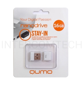 Флэш Диск QUMO 16GB NANO QM16GUD-NANO-W White