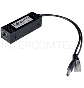 Сплиттер PoE Splitter/2 Osnovo Fast Ethernet. PoE IEEE 802.3af.- RJ45(10/100 Base-T, IE