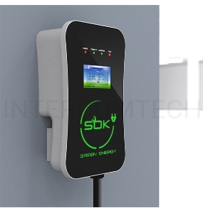 Зарядная станция S'OK Green Energy M3W Series Wallbox EV Charger SM3W10732542-0, 1-фаза,  7кВт (32А/ 220В), ocpp 1.6j, ip54