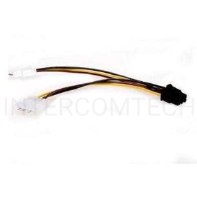 Кабель Gembird Разветвитель питания , 2xMolex->PCI-E 6pin, для подкл. в/к к б/п CC-PSU-6