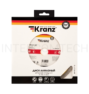 Диск алмазный отрезной KRANZ сплошной 200x22.2/25,4 мм 
