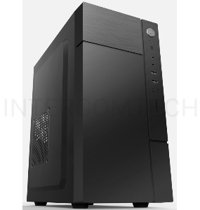 Корпус с блоком питания 450Вт./ Case Forza mATX case, black, w/PSU 450W 12cm, w/2xUSB2.0, w/pwr cord, w/o FAN