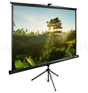 Экран Cactus 200x200см TriExpert CS-PSTE-200х200-BK 1:1 напольный рулонный