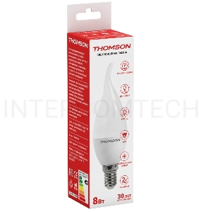 Лампа светодиодная Hiper THOMSON LED TAIL CANDLE 8W 670Lm E14 4000K TH-B2028