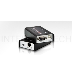 Удлинитель, SVGA+KBD+MOUSE USB ATEN, 100 метр., HD-DB15+USB A-тип/USB B-тип, Female, c KVM-шнуром USB, Б.П. 220> 5V  (CE100-A7-G)