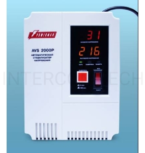 Стабилизатор напряжения Powerman AVS-P Voltage Regulator 3000VA, Digital Indication, Wall Mount, Hardwire Input/Output, 230V, 1 year warranty, White
