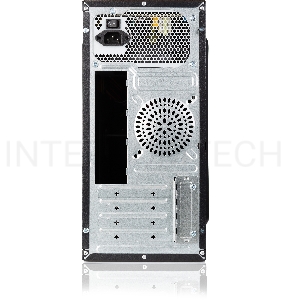 Корпус с блоком питания 450Вт. Сase Forza mATX, 450W, 2xUSB3.0, Black, w/o FAN, 12 cm fan PSU, power cord