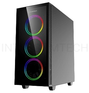 Корпус GameMax Draco XD MFG A363-TA (ATX,Зак.стекл, USB 3.0, 4*120мм вент.+ ARGB контроллер,без БП)