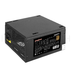 Блок питания 500W ExeGate 80 PLUS® Bronze 500PPH-S-OEM (ATX, APFC, КПД 85% (80 PLUS Bronze)SC, 12cm fan, 24pin, (4+4)pin, PCIe, 5xSATA, 3xIDE, black, кабель 220V с защитой от выдергивания)