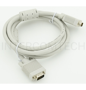 Кабель VGA Premium 15M/15M. Тройной экран, ферритовые кольца 3м